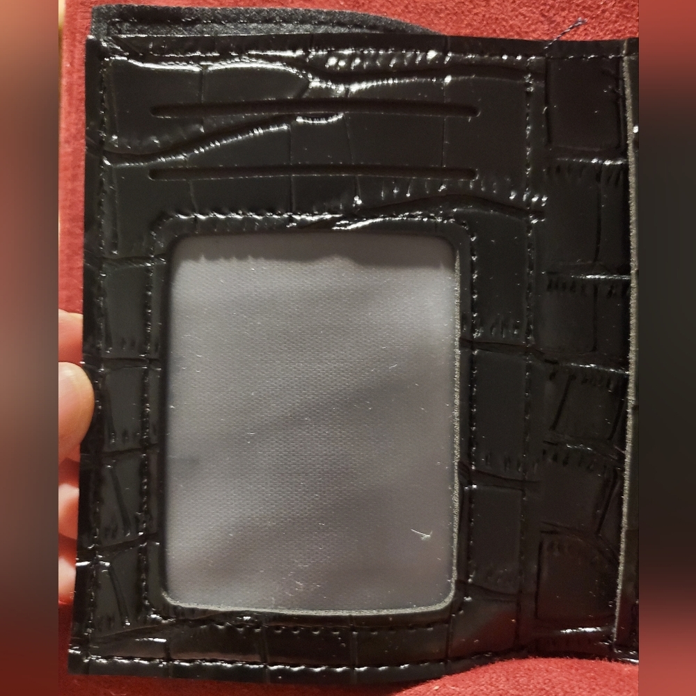Crocodile Embossed Small Flap Wallet - Picture 6 of 10
